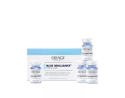 #ad New Sealed Obagi Clinical Blue Brilliance Triple Acid Peel 4 x 0.27 Fl Oz Vials $92.99