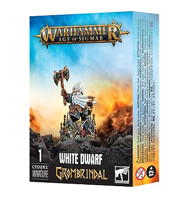 #ad Warhammer Age of Sigmar Grombrindal The White Dwarf Anniversary Model 5 18 RBGH $34.00