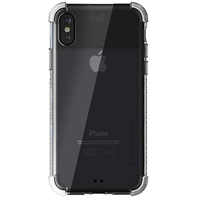 #ad Ghostek Covert Clear Silicone iPhone X Case with Grip side protection in White $8.38