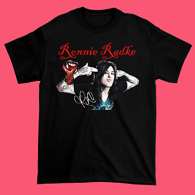 #ad Ronnie Radke Falling in Reverse Cotton Black T shirt Gift For Men Women S 3XL $19.99