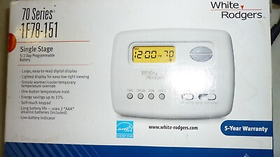#ad WHITE RODGERS THERMOSTAT PROGRAMMABLE $39.99