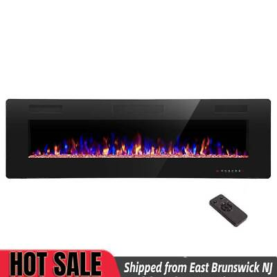 #ad 60quot; 750 1500W Recessed and Wall Mounted Electric Fireplace from Dayton NJ $299.99