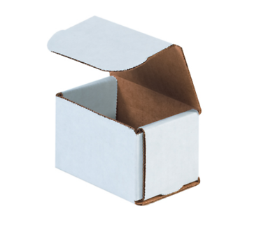 #ad 1 800 CHOOSE QUANTITY 3x2x2 Corrugated White Mailers Packing Boxes 3quot; x 2quot; x 2quot; $47.04