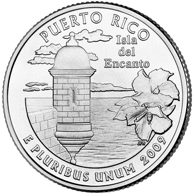#ad 2009 P Puerto Rico Territory Quarter $2.00