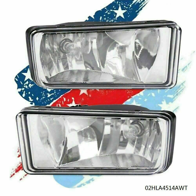 #ad 2X Fit For 07 13 Chevy Silverado 1500 2500 3500 Tahoe ​Clear Bumper Fog Lights $18.39