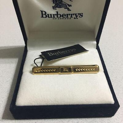 #ad Burberry London Genuine Authentic Men Necktie Pins Set Luxury Silve Gold W31 $129.99