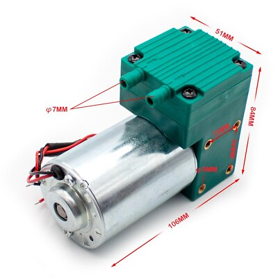 #ad 24V Mini Vacuum Pump Small Vacuum Suction Pump Diaphragm 70KPA 150KPA 10L MIN $192.99