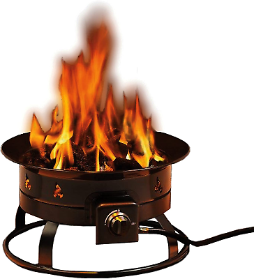 #ad Patio Fire Pit Outdoor Propane LP Portable Camping Backyard Tailgating Campfire $204.99