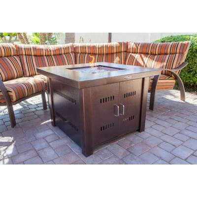 #ad Propane Steel Firepit 38 in. Solid Steel Construction Durable 40000 BTU $481.67