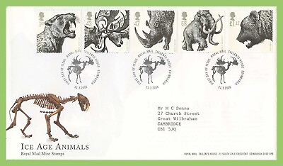 #ad G.B. 2006 Ice Age Animals on Royal Mail First Day Cover Tallents House GBP 1.50