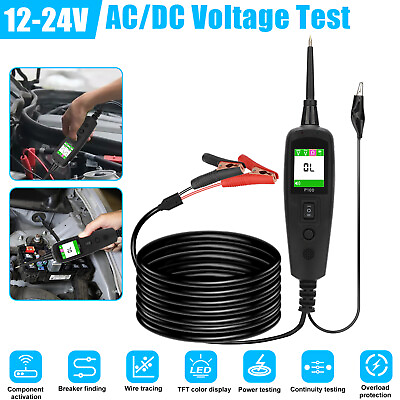 #ad 12V 24V Car Auto Electrical Power Circuit Tester Probe 2 Meter Diagnostic Tools $37.98