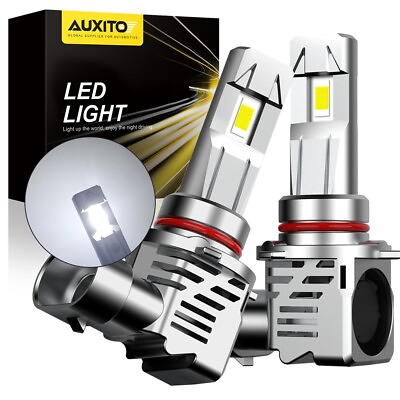#ad 9012 LED Headlight Bulb Kit Hi Low Beam 6000K White Bulbs Bright Lamp CANBUS M3 $34.75