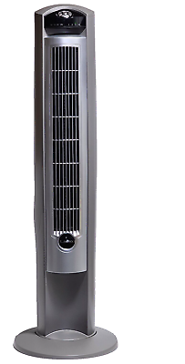 #ad Lasko Portable Electric 42quot; Oscillating Tower Fan cracked but works SEE PICTURE $65.82