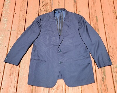 #ad ERMENEGILDO ZEGNA Blue Trofeo 600 WOOL SILK Blazer Sport Coat Jacket 42 R $47.99
