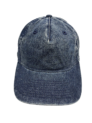 #ad Dark Denim Jean Hat Snapback Blue Baseball Hat $10.49