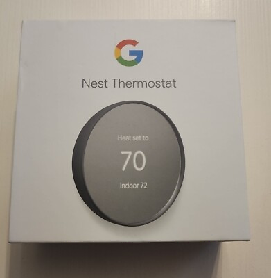 #ad Google Nest G4CVZ GA02083 US Smart Programmable Wifi Thermostat Charcoal $53.99