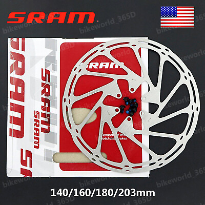 #ad SRAM Brake Disc Rotor Centerline 140MM 160MM 180MM 203MM Bike 6 Bolt fit Shimano $21.03
