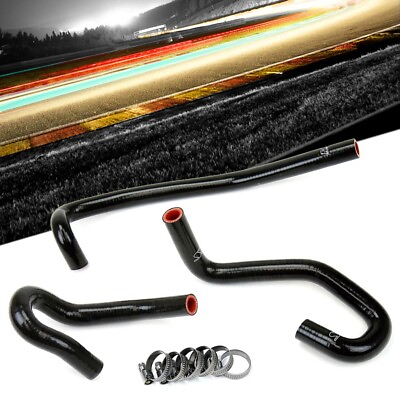 #ad HPS Black ReinForced Silicone Heater Hose Kit For Toyota 00 06 Tundra Sequoia V8 $101.65