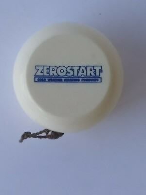 #ad ZEROSTART YO YO COLD WEATHER STARTING PRODUCTS WHITE WITH BLUE LETTERS $3.99