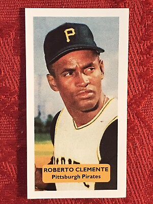 #ad ROBERTO CLEMENTE BASEBALL CARD PITTSBURGH RARE UK ISSUE VERY SCARCE CARD NM MINT $8.85