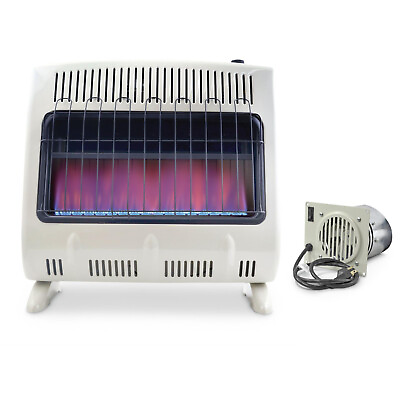 #ad Mr Heater 30000 BTU Vent Free Blue Flame Propane Wall Floor Heater with Blower $249.99