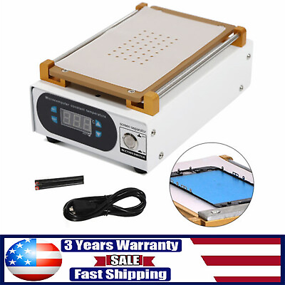 #ad 7#x27;#x27; LCD Touch Screen Separator Phone Heating Plate Glass Removal Repair Machine $54.86