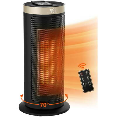 #ad HONGGE 1500W Space Heater for Indoor Use 16quot; Portable Electric Heaters Fan for $32.99