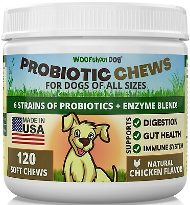 #ad Probiotic For Dogs 6 Strains of Probiotics Enzyme Blend Made USA $29.45