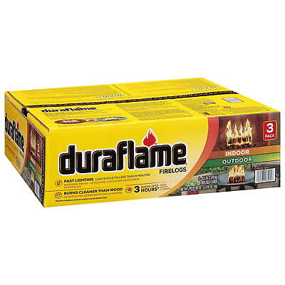 #ad Duraflame 4.5lb Firelog 3 Pack 3 Hour Burn Indoor Outdoor Use $15.97