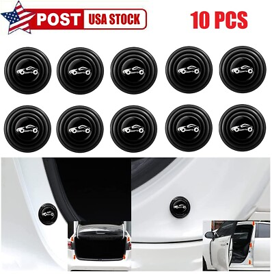 #ad 10Pcs Car Door Anti Shock Silicone Pad Shock Absorbing Gasket Auto Accessories $7.39