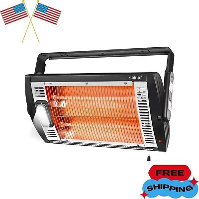 #ad Electric Garage Heaters for Indoor Use 1500W 750W Ceiling Mounted Radiant Qu... $87.99