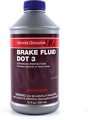 #ad Genuine OEM Honda Brake Fluid Bottle 12 Ounces oz. 08798 9008 DOT 3 Ounce $11.99