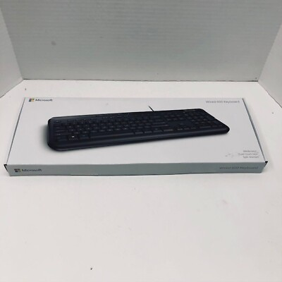 #ad Microsoft USB Keyboard 600 ANB 00001 Model No.1576 Black Wired Keyboard NEW $24.75