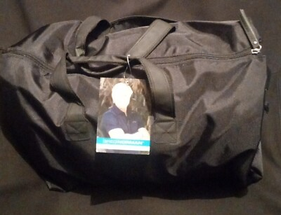 #ad Greg Norman Travel With The Tour Black Suitcase Duffle Bag Deluxe Pack Used $35.00