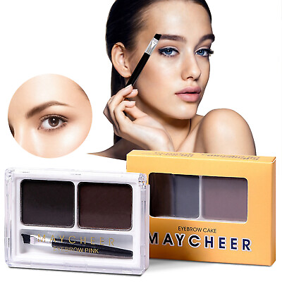 #ad Two color Eyebrow Powder Waterproof Sweat proof Natural And Long lasting $0.99