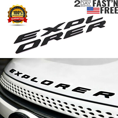 #ad #ad Matte Black Hood Emblem Letters Sport Logo For 2011 2020 2021 Explorer² US $11.99