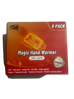 #ad Magic Hand Warmer 53 C 127 F. Outdoor 8 Pack. REUSABLE. $43.95