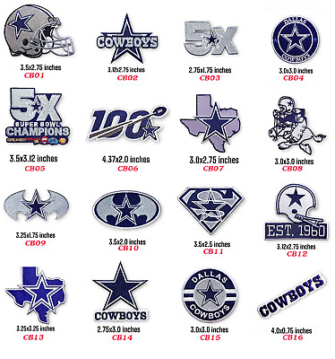#ad Dallas Cowboys National Football Embroidered Patch Iron on Sewing on Embellish $2.19