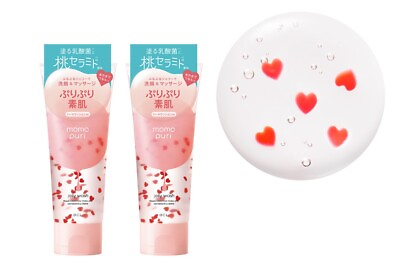 #ad Momopuri Peach Jelly Cleansing Wash Love Heart Shaped Gommage Exfoliant x 2pc $36.55