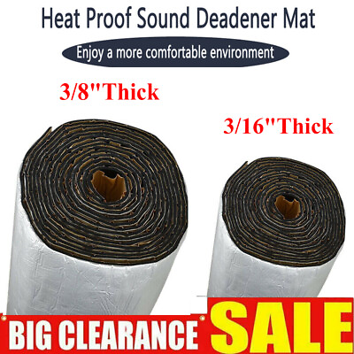 #ad Automotive Noise Deadening Heat Shield Insulation Sound Deadener Mat Dampening $26.99