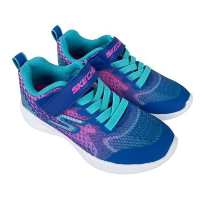 #ad Skechers Kids Girls Size 10.5 GO Run 600 Sneaker Radiant Runner 82080L NEW $35.10