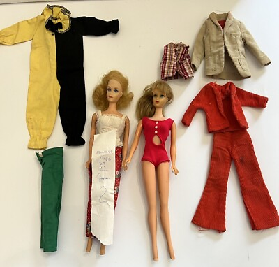 #ad Vintage Stacey 1968 RedBathing Suit Twist n Turn Style amp; 1966 Japan Barbie Lot $131.25