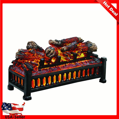 #ad Fireplace Electric Log Insert Unit Realistic Glowing Ember Bed Ambiance LED New $75.41