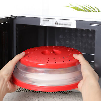 #ad Heating Insulation Cover Splash proof Collapsible Heat Insulation Microwave $12.35