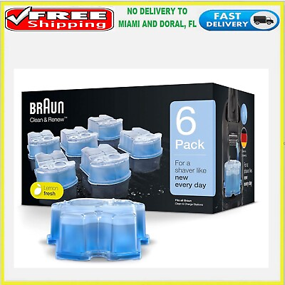 #ad Braun Clean amp; Renew Refill Cartridges 6 Count Pack Of 1 $35.96