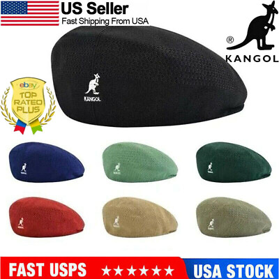 #ad US Kangol Breathable Beret Hat Summer Newsboy Woven Flat Caps Casual Men Women $13.99