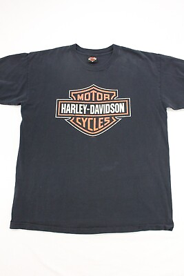 #ad Harley Davidson T Shirt blackMen#x27;s XL Boston MA $22.00