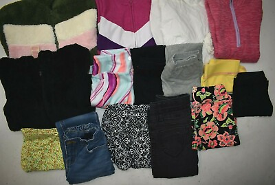 #ad Wholesale Bulk Lot 15 Girls XL Medium 8 9 Mixed Season Tops Bottoms Shirts Pants $40.00