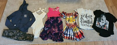 #ad GIRLS MIXED CLOTHING LOT ROMPER CROPPED PANTS DRESS SIZE S M L $18.89