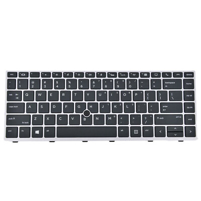 #ad New Silver Backlit US Keyboard For HP Elitebook 745 G5 840 G5 L98013 001 $25.00